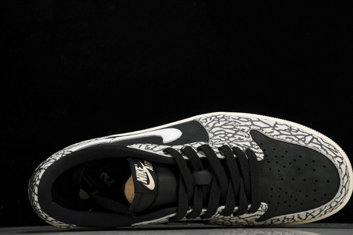 jordan 1 retro low og black cement - cz0790-001