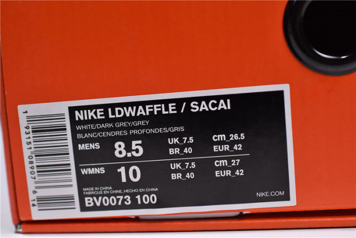 sacai nike ldv waffle grey bv0073-100