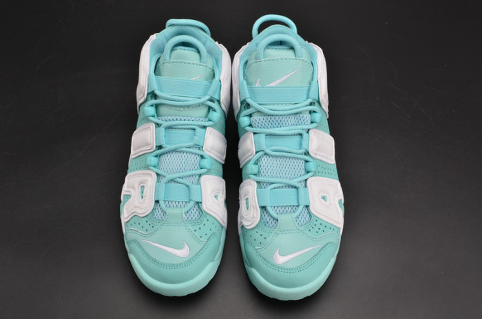 nike air more uptempo gs “island green” womens 415082-300