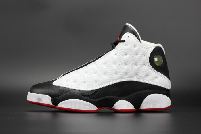 air jordan 13 retro "he got game" white/ black-true red mens 309259-104