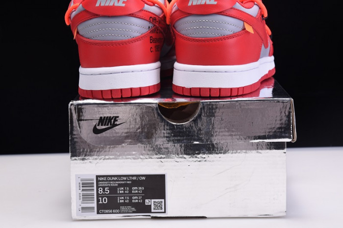 nike dunk low of university red - ct0856-600