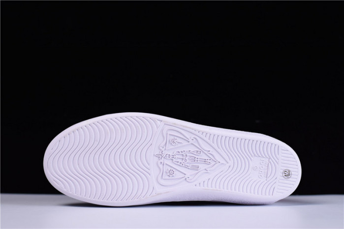 gc ace embroidered low-top sneaker with gg logo