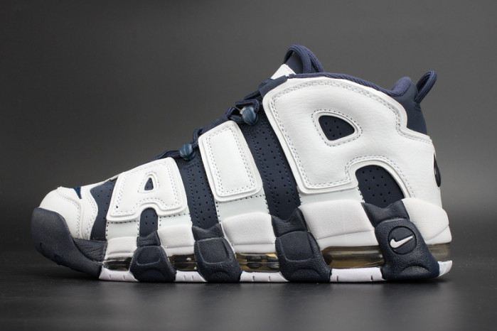 nike air more uptempo “olympic” white/midnight navy mens 414962-104