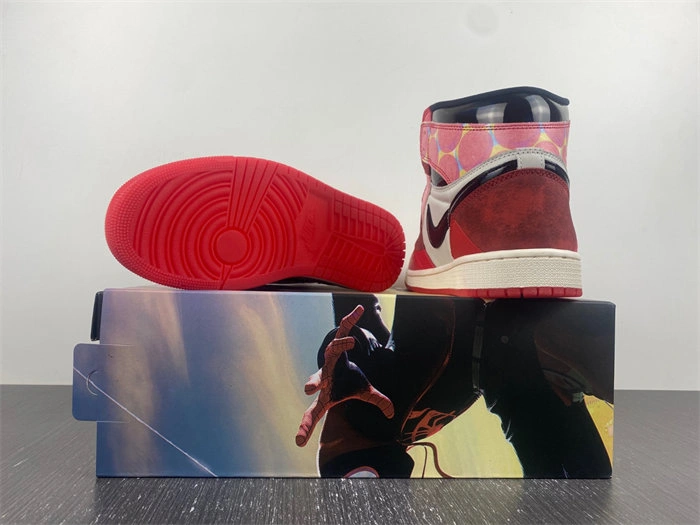 Bright Jordan 1 Retro High OG Spider-Man Across the Spider-Verse DV1748- 3593