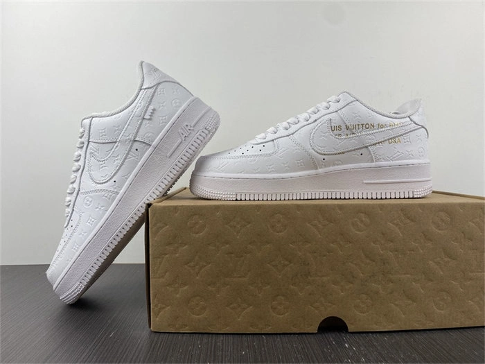OdorResistant LV Nike Air Force 1 Low By Virgil Abloh White 5150