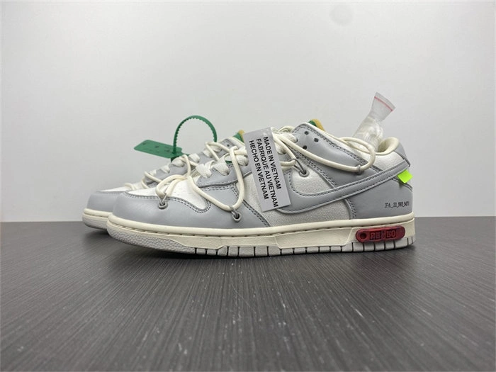 Vibrant Nike Dunk Low Off-White Lot 25 DM1602- 5081