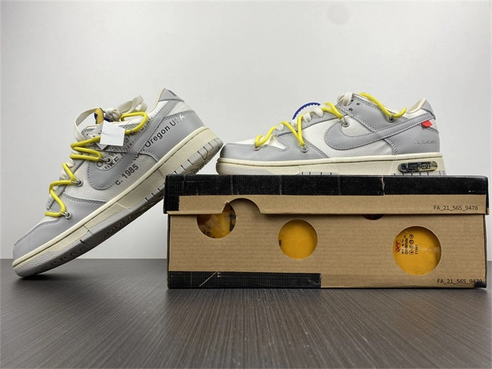 Nike Dunk Low Off-White Lot 27 DM1602- WaterResistant 5080