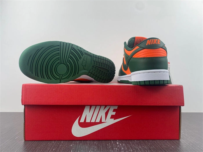 Nike Dunk Low Retro Miami Hurricanes  DD1391- Practical 4673
