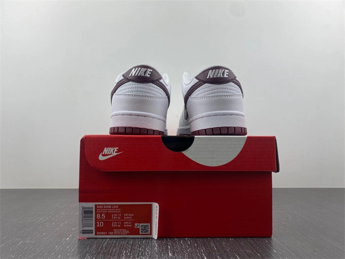 Contemporary Nike Dunk Low Retro White Night Maroon dv0831- 4600